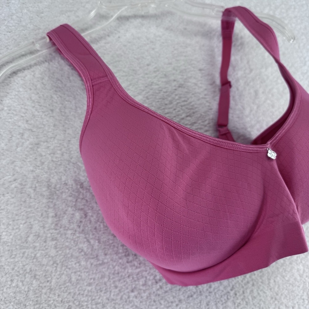 Breezies Wireless Full-Coverage Bra in Raspberry - Picture 2 of 8